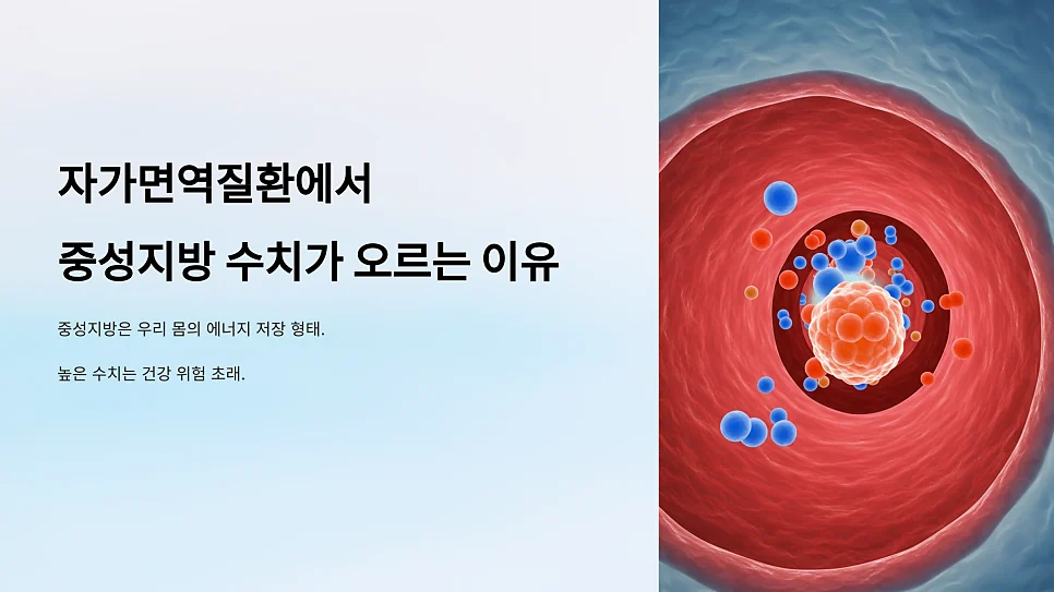 자가면역질환이 있을 때 중성지방 수치가 높아지는 이유