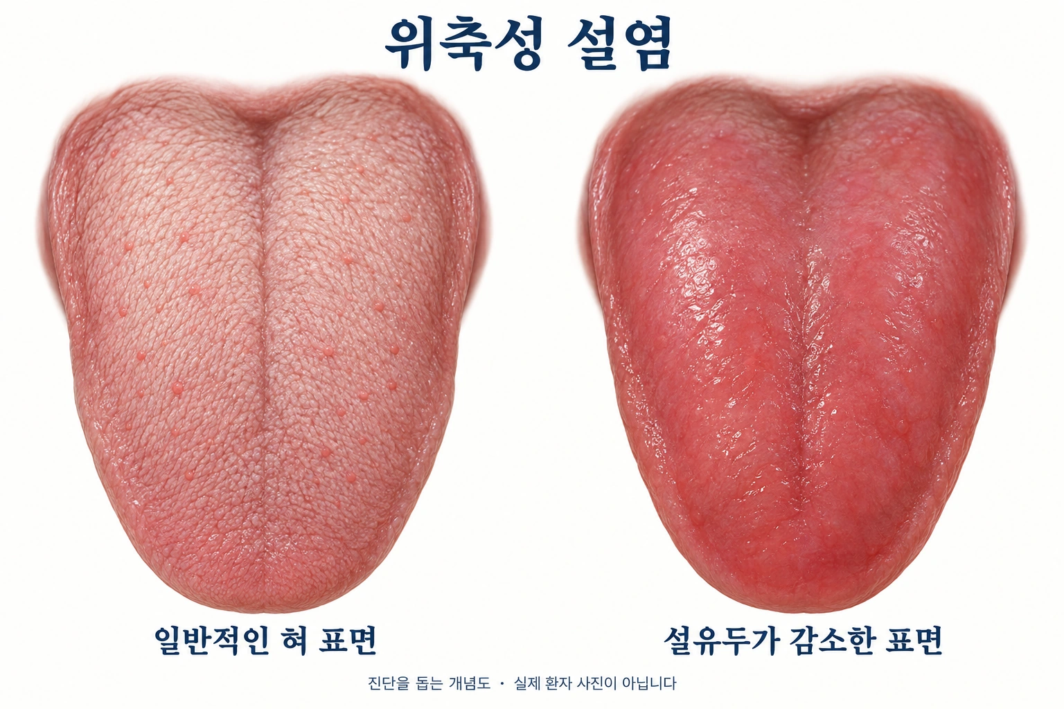 위축성 설염, 혀가 매끈하고 따가울 때 확인할 원인과 한의학 치료