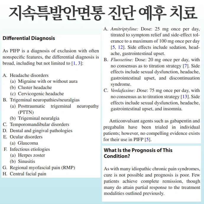 안면통 원인과 치료