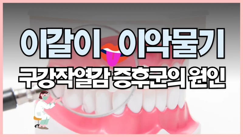 수면 이갈이와 혀 통증의 관계 — 이악물기가 구강작열감증후군으로 이어지는 이유