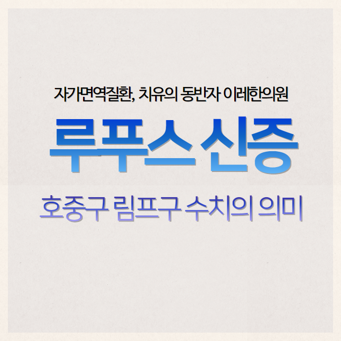 루푸스 신염 혈액검사