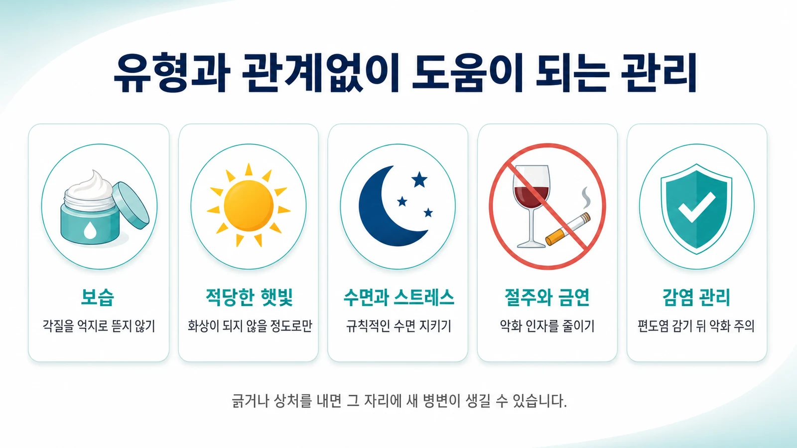 유형과 관계없이 도움이 되는 관리