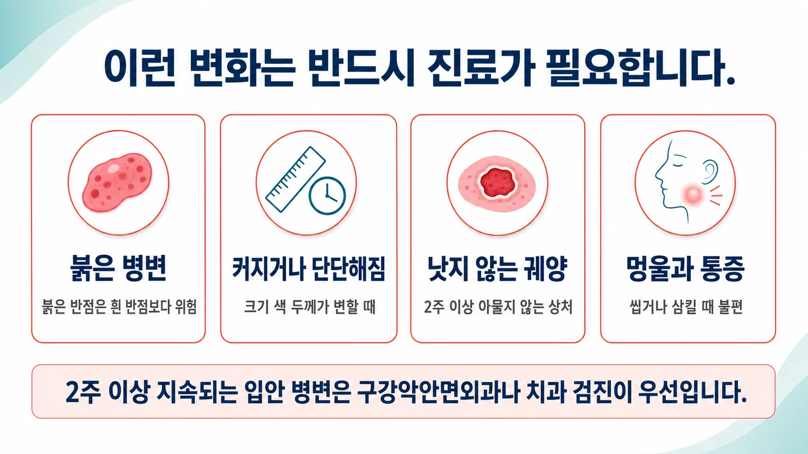 진료가 필요한 신호