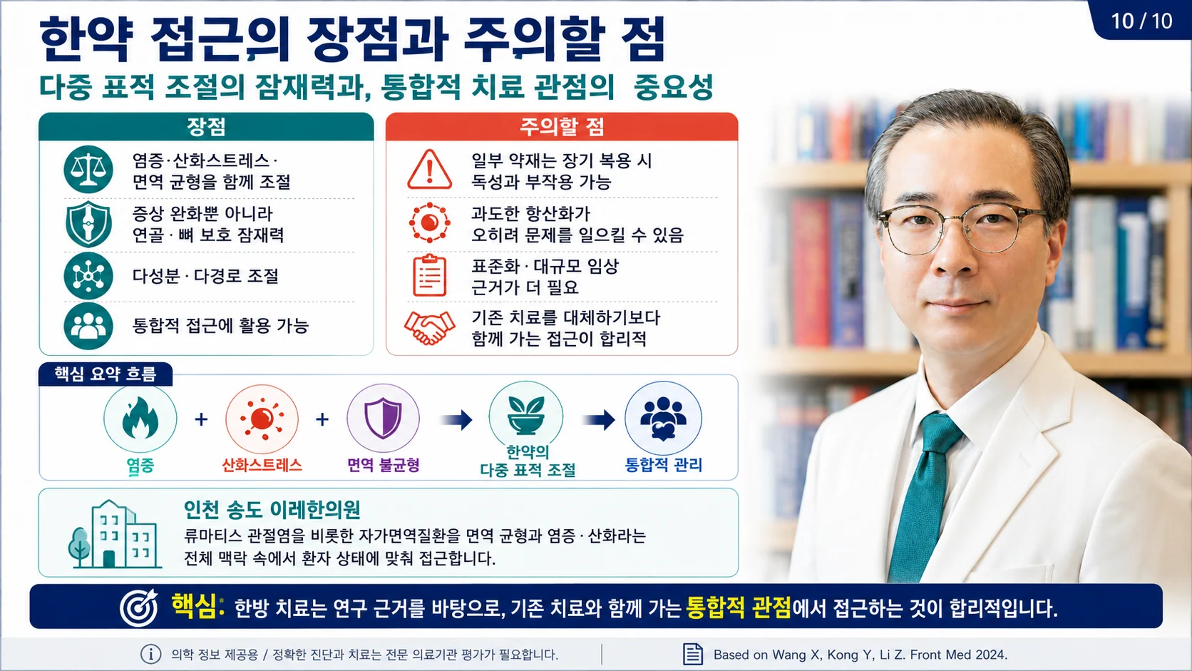류마티스 관절염을 면역 균형과 염증·산화의 전체 맥락에서 보는 통합적 접근 — 인천 송도 이레한의원