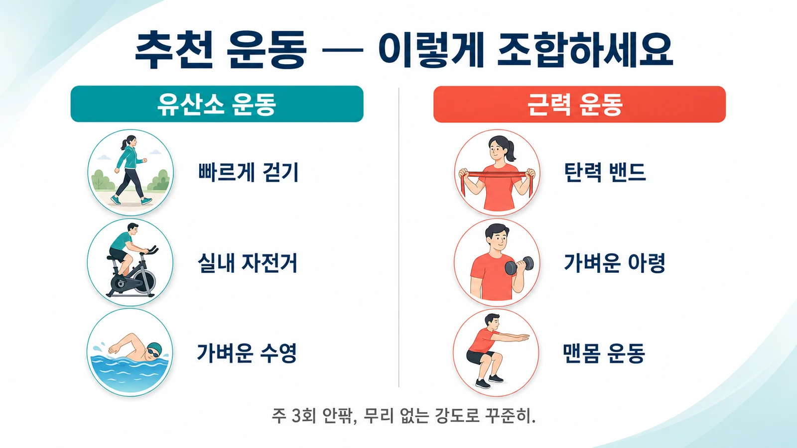 추천 운동 조합