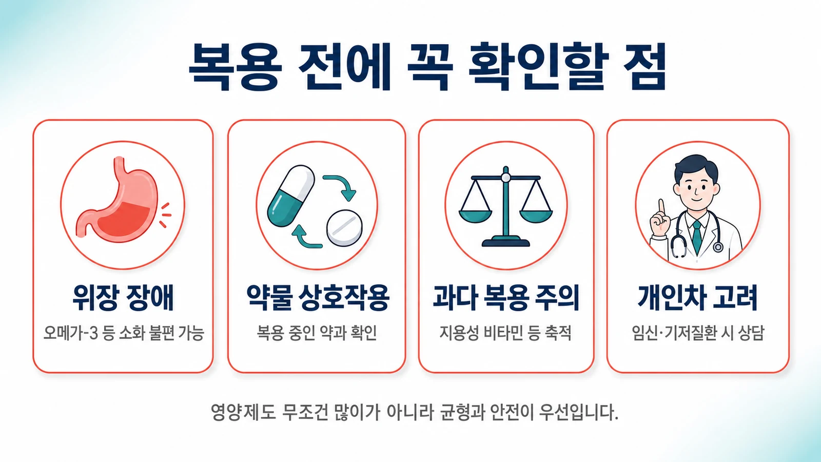 복용 전에 꼭 확인할 점