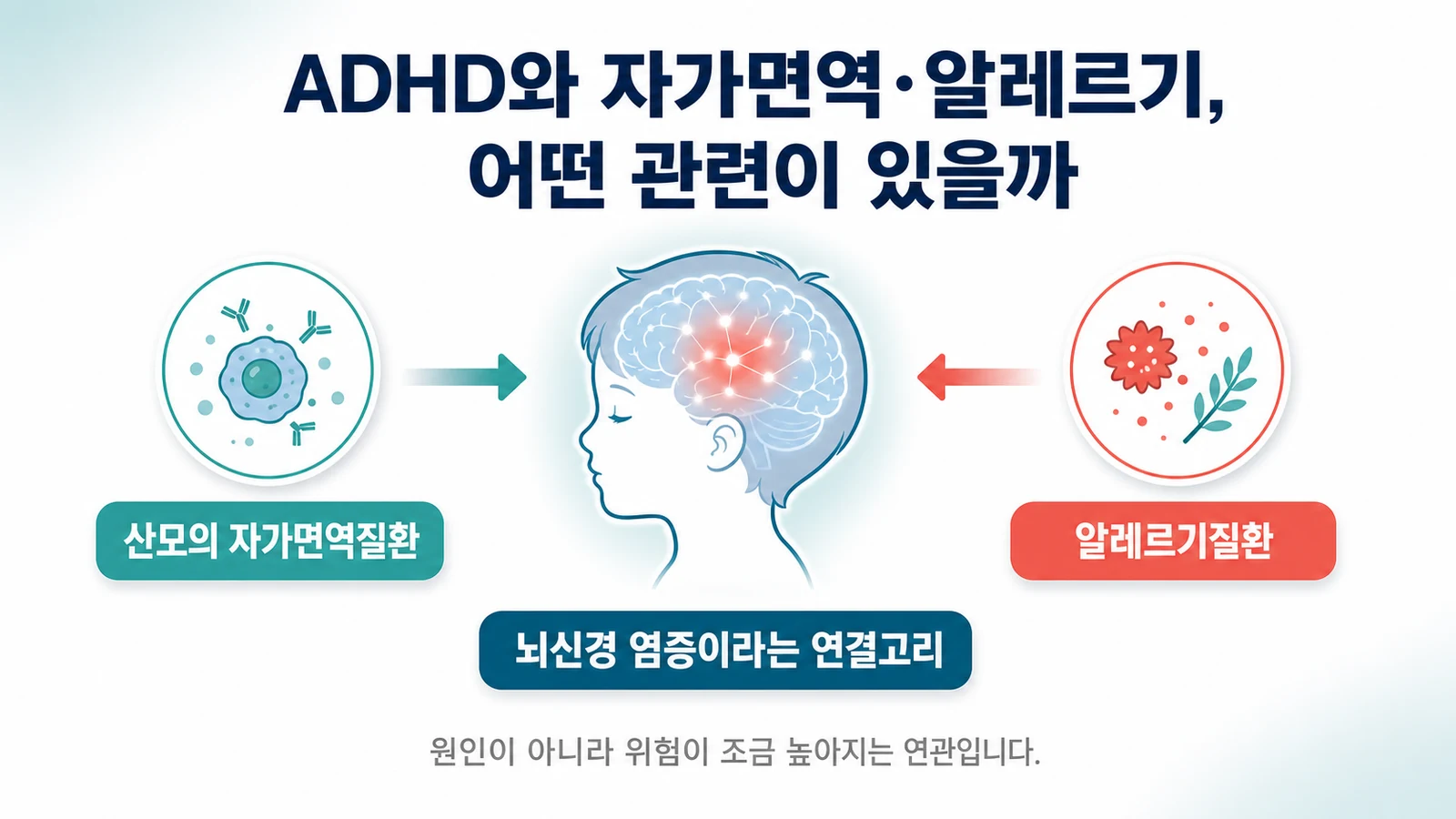 ADHD와 자가면역·알레르기, 어떤 관련이 있을까