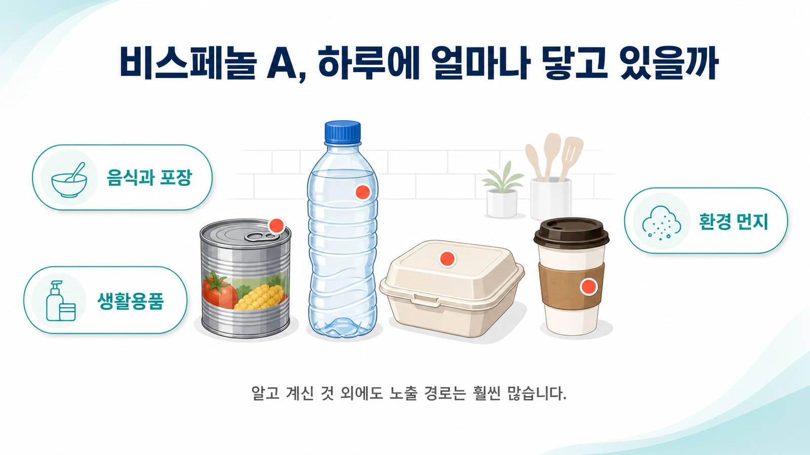 비스페놀 A(BPA)는 어디서 노출될까 — 우선순위 20가지와 자가면역질환