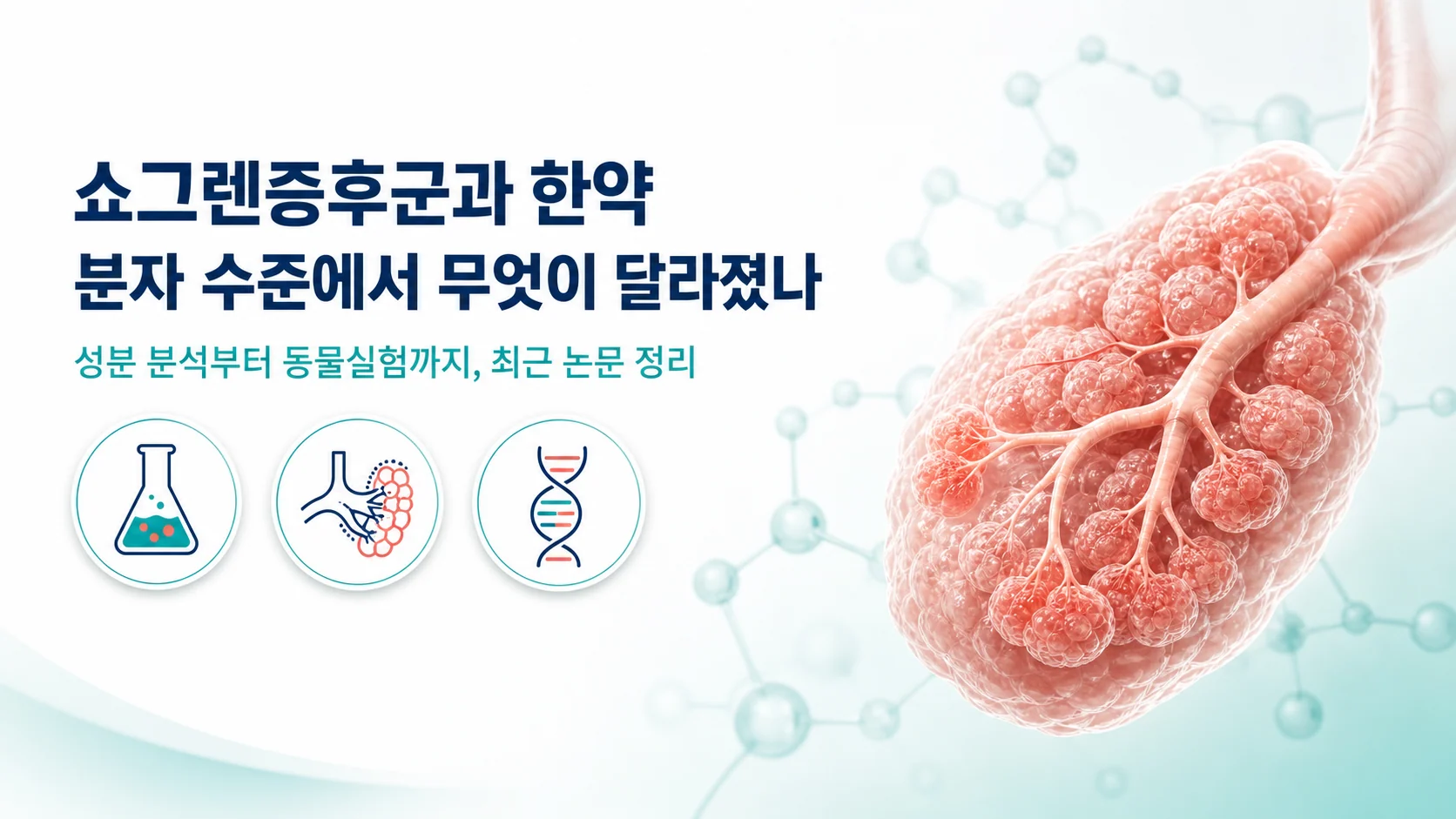 쇼그렌증후군에 사용하는 한약의 분자생물학적 개선 효과의 최근 지견
