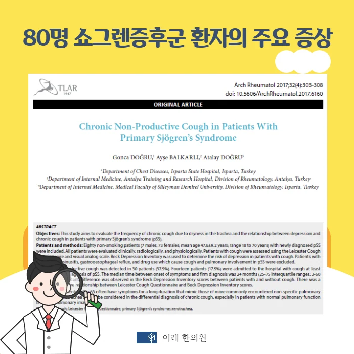 만성적인 마른 기침의 원인 #2