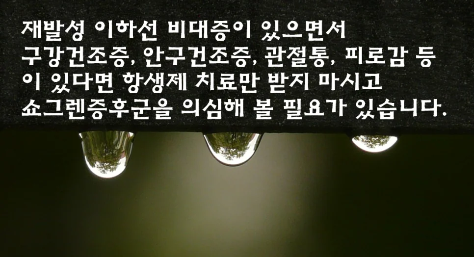 재발성 이하선 비대증은 쇼그렌증후군으로 인한 증상일 수 #4