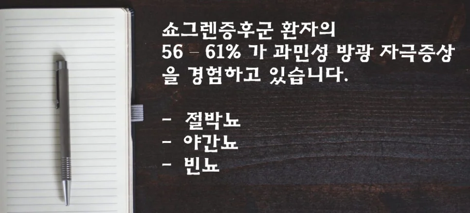 쇼그렌증후군 증상 - 과민성 방광