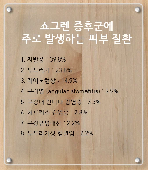 쇼그렌증후군 피부 증상 #2