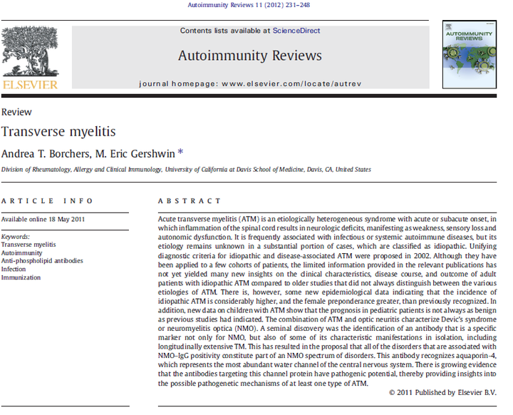 쇼그렌증후군과 횡단성 척수염 (Myelitis Transverse), 한약 치료 효과